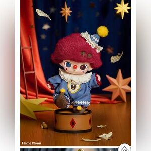 POP MART Why So Serious Vinyl Plush Pendant FLAME CLOWN.  100% authentic.